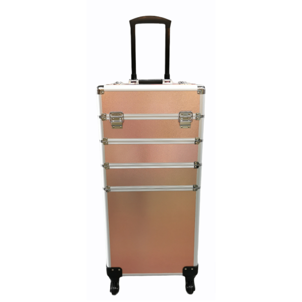 Rose Gold 4 in 1 Make Up Trolley Case
