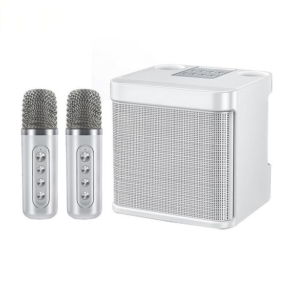 Portable Wireless Karaoke Speaker With 2 Wireless Microphones &amp; Flash Drive