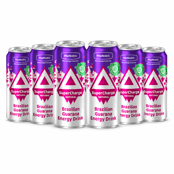 6 Pack | Energy Drink | Natural Caffeine | Vegan | Guarana | 500ml |McNab's
