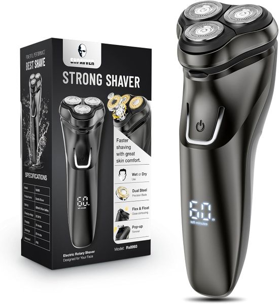 Blackultra Shaver Rs8993 Rechargeable Electric Razor for Men Wet &amp; Dry
