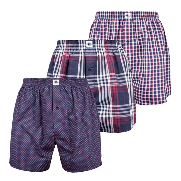 Ncuma Men's 3 Pack Multicolour Boxer Shorts Briefs