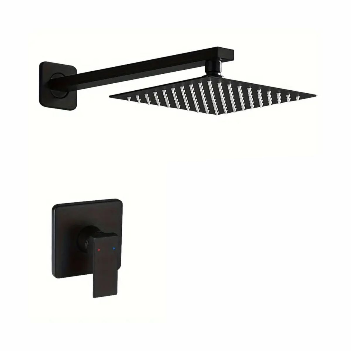 Black shower & and shower Arm & shower mixer A821B-A Set