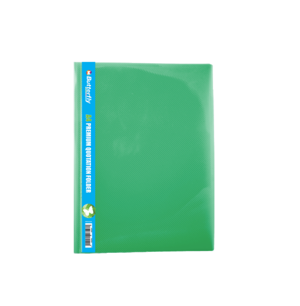 Butterfly Premium Quotation Pvc 400 - A4 - Green (Pack Of 5)