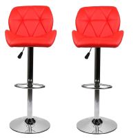 Leather Padded Kitchen and Bar Stool - Set of 2