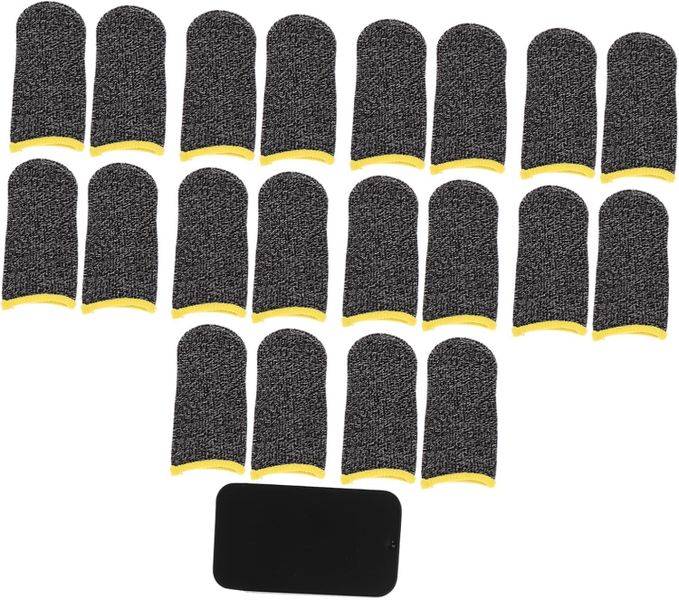 1Set Gaming Finger Covers Sweat Resistant Finger Protectors for Enhanced