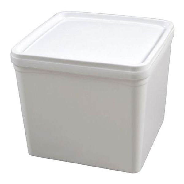Reusable &amp; Disposable 5L Ice Cream &amp; Food Storage Container -White- 5Pack