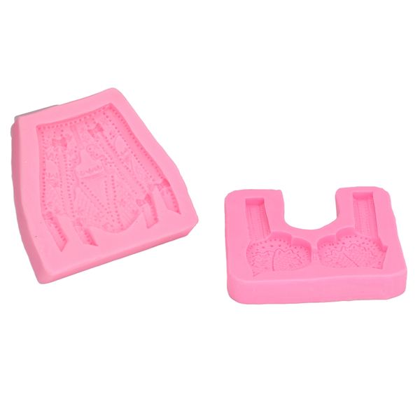 Bikini Shape Chocolate Mold Pink