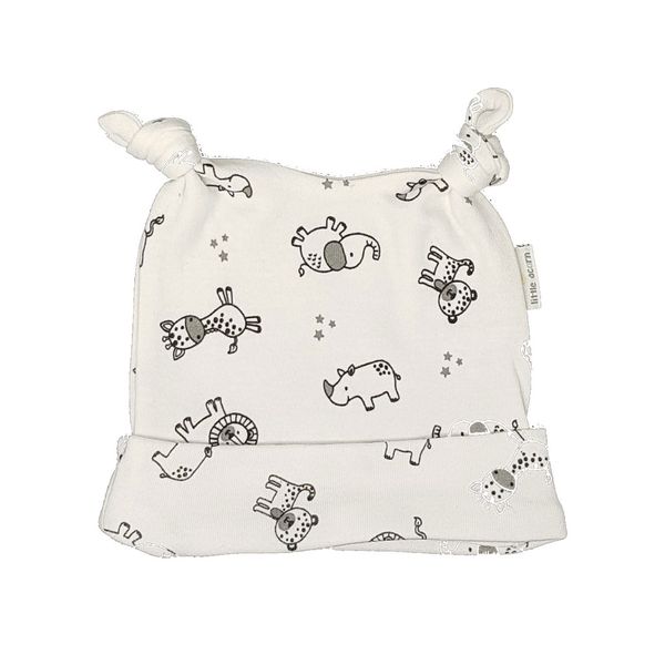 little acorn - African Animals Cotton Beanie (3-6months)