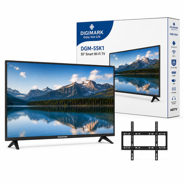 55 Inch Smart Wi-Fi TV FHD 1080p Android 12 HDMI USB
