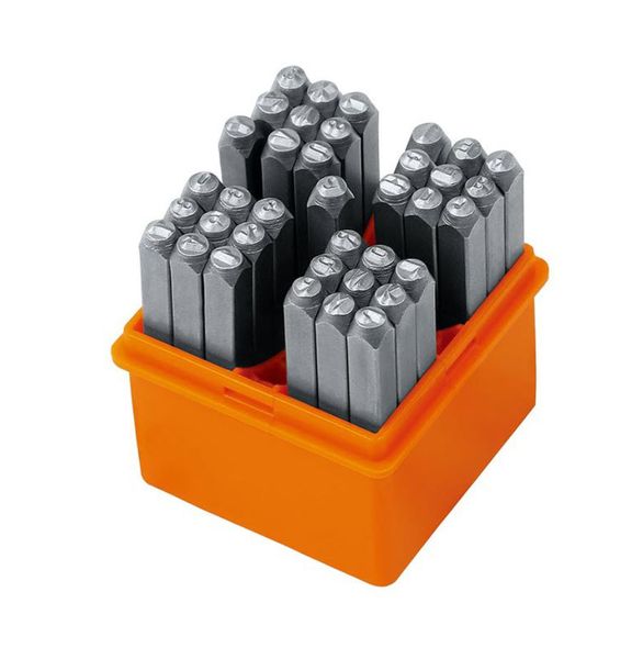 Horusdy Number &amp; Letter Stamp Set 37 Pcs (A-Z &amp; 0-9) - Grey