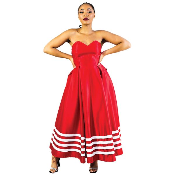 Africa Fashion House Anna-Mo Red Xhosa BT Dress