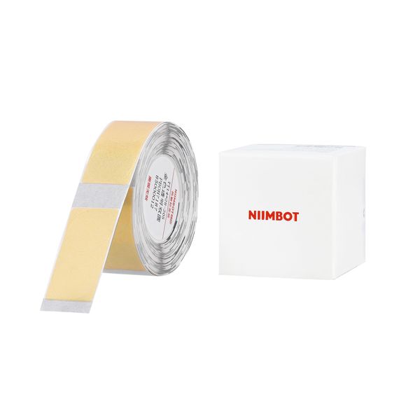 Niimbot - D11/D101/D110/H1S - 14×28mm - 205 Gold Round Transparent Labels