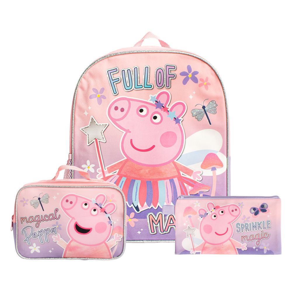 Peppa Pig Backpack, Pencil Case and Lunch Bag Set | Shop Today. Get it ...