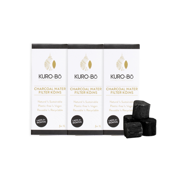 MULTI-BUY - 3 x Packs KURO-Bo Activated Charcoal Water Filter Koins