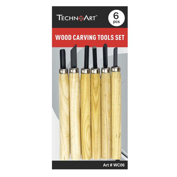 TechnoArt Wood Carving Set of 6