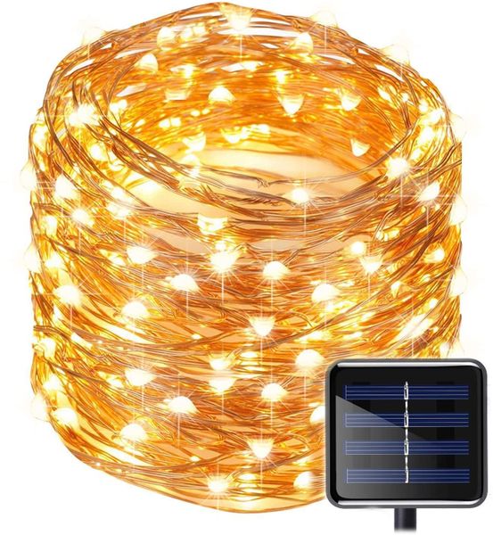 20m Led Outdoor Solar copper String Fairy Light 200led - Multicolor