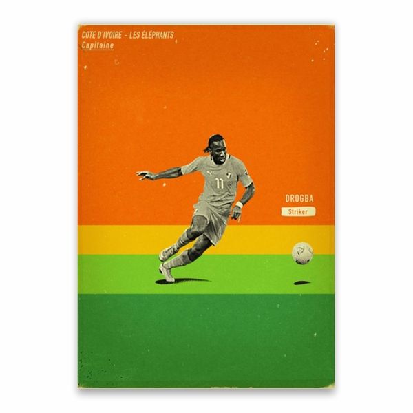 Didier Drogba Cote' D Voire Poster - A1