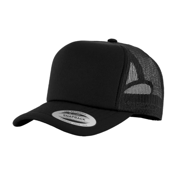 Black Curve Peak Snapback VZ Trucker Cap
