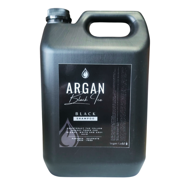 Black Ice Sulfate Free Shampoo for Toning Blonde, White &amp; Grey Hair - 5L