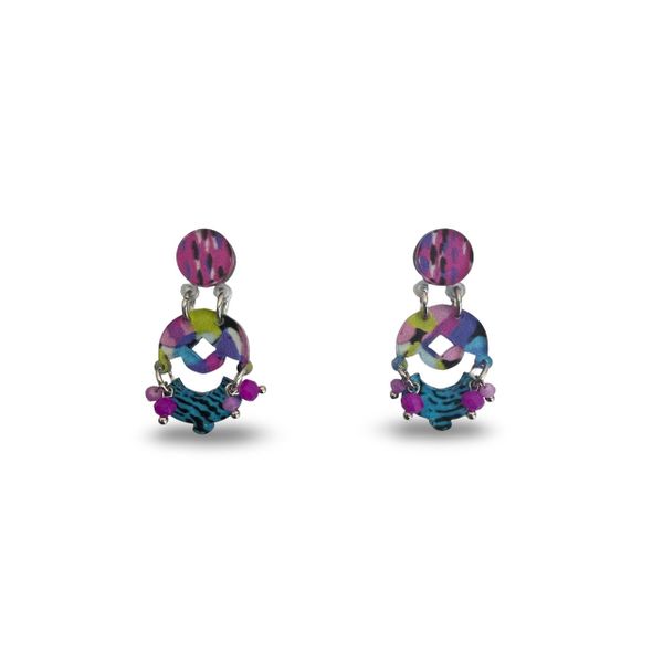 Lilly K Designs Women MULTICOLOUR 090 Plexiglass Drop and Dangle Earrings