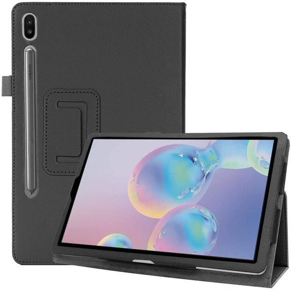 TUFF-LUV Samsung Tab S7 FE 12.4" Folio Case (Pen Slot) and Stand - Black