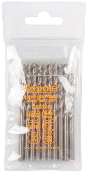 Hoteche 4.5mm M2 HSS Drill Bits - Pack of 10