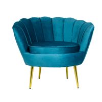 DC Tulip Velvet Single Seater Couch