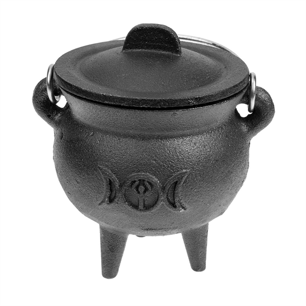 Mini Metal Cauldron,Black Buckets with Handle B