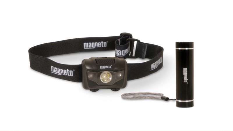 Magneto LED Combo Pack - Head Light &amp; Mini Torch