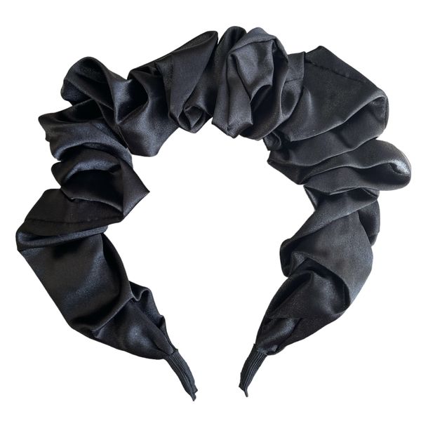 Ruched Satin Wedding Bridal Crown Party Tiara Alice Headband