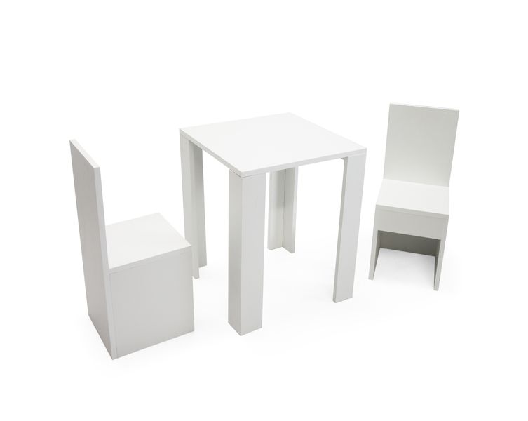 Tots Table and Chair Set - White