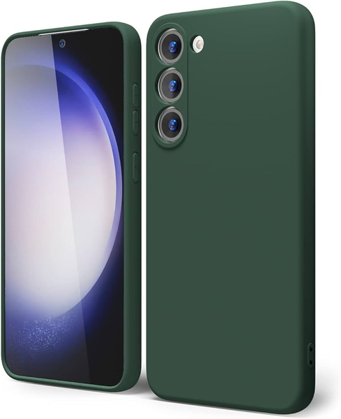 Dark Green Protective Silicone, Case Compatible with Samsung Galaxy A34/A24/A14/A54
