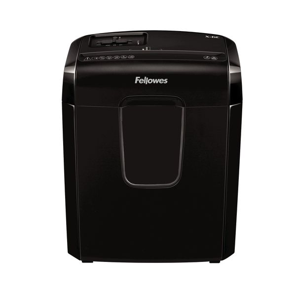 Fellowes Shredder 6M, Mini Cut, 6 Sheet, Deskside Use, 1 User