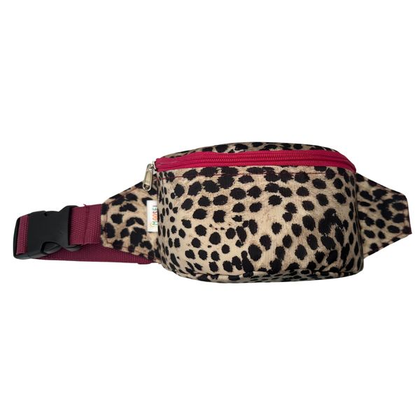 Leopard Print Brown Kids Moon Bag