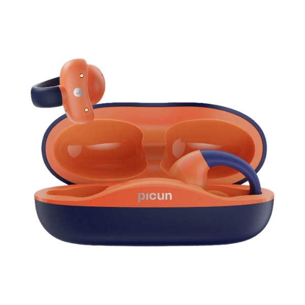 Picun - W6 - Waterproof Bone Conduction Wireless Earbuds With Mic - Blue