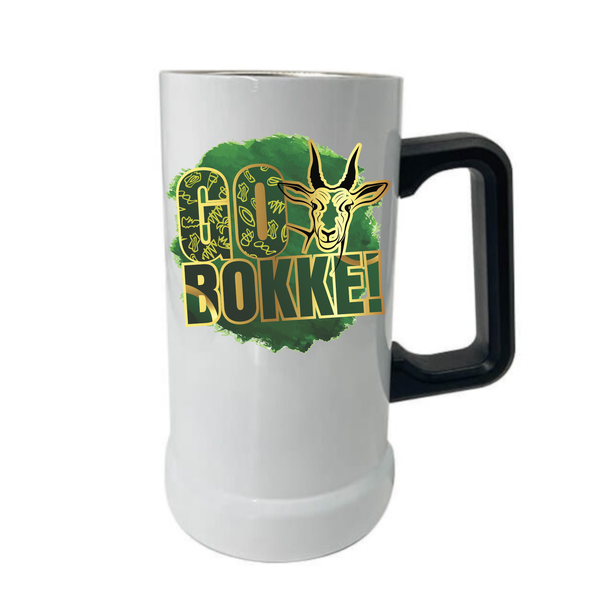 Bokke - Sublimated Double Wall Stainless steel 750ml Beer Mug