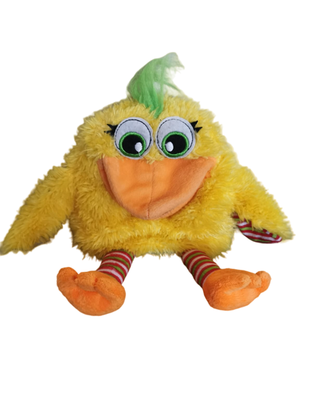 Yellow Soft Duck Puppet - 16cm x 16cm