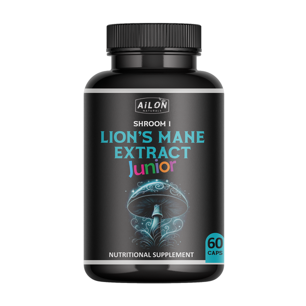 Lion's Mane Junior Supplement - Brain Focus, Memory Support (60 caps)