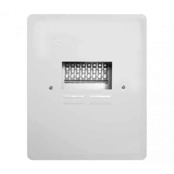 NUR - Mini Rail Distribution Board - 8 Way - Flush Metal - Bulk Pack of 2