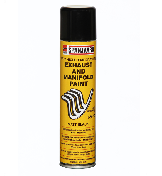 Spanjaard 300ml Exhaust &amp; Manifold Spray - Matt Black