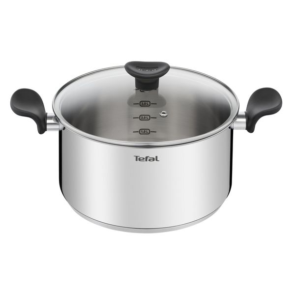 Tefal Primary Stainless Steel Stew Pot with Lid 24 cm