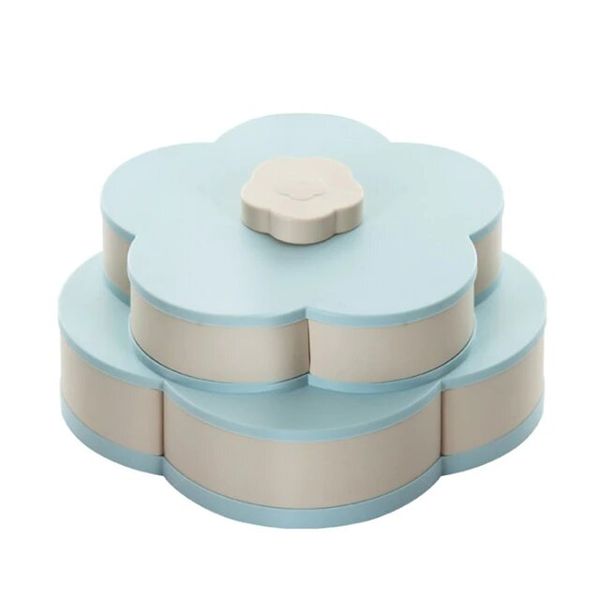Double-Deck Rotating Snack Tray C8-2-17