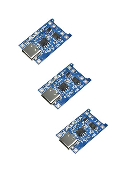 TP4056 1A Lipo Battery Charging Board Type-C (3pcs)