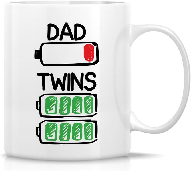 Dad twins-Father's day-Mother's day-Valentines-Christmas Mug