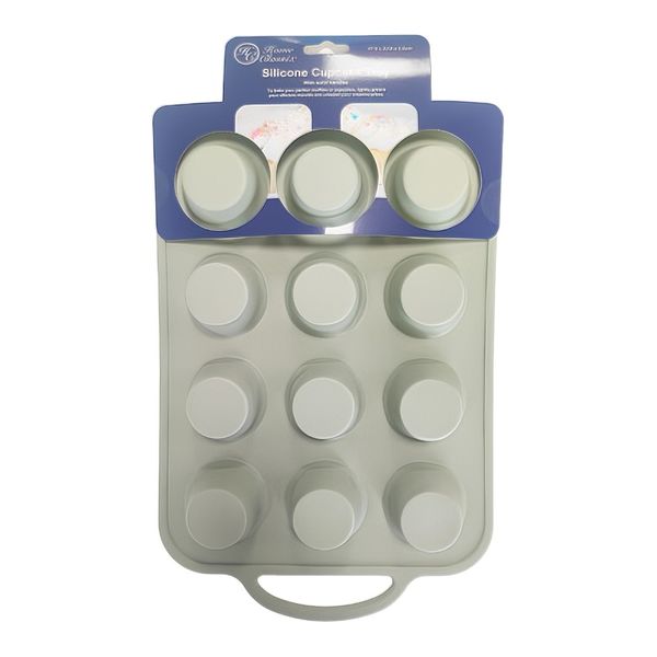 Home Classix Silicone Cupcake Tray With Solid Handle 37.5x22.6x3.5cm (1 PC)