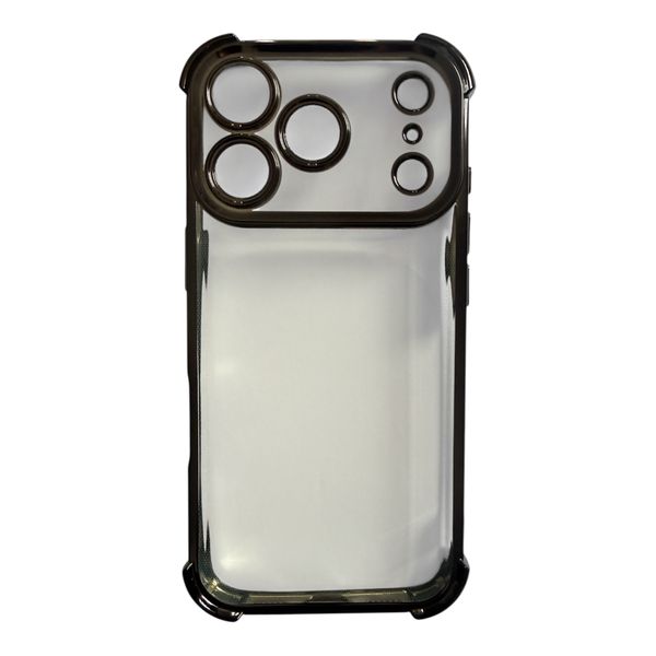 Transparent With Black Lines Phone Case Compatible with iPhone 17 Pro