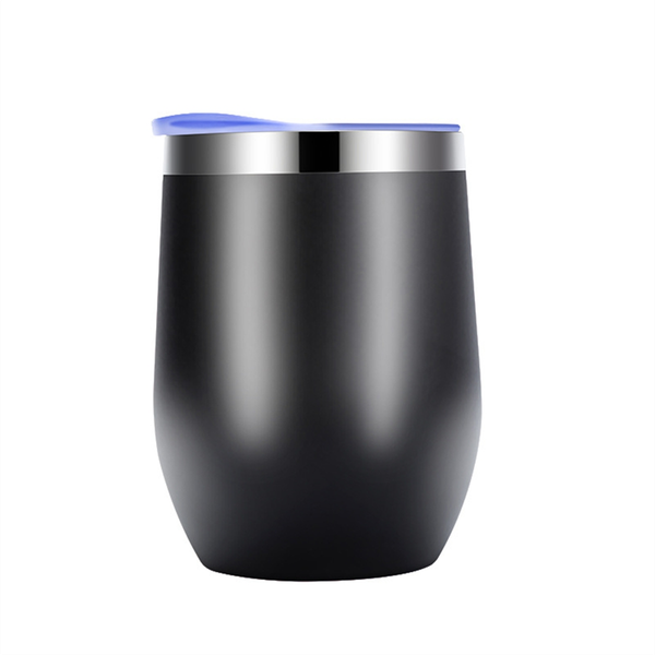 Eggshell Cup Double-Layer Stainless Steel Insulated Cup Silver