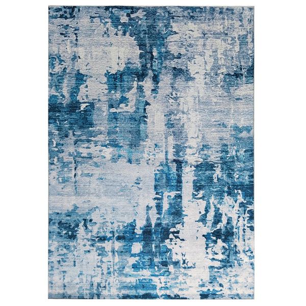 Urban Thread Blue Tanami Style Area Rug - Modern Indigenous-Inspired Design