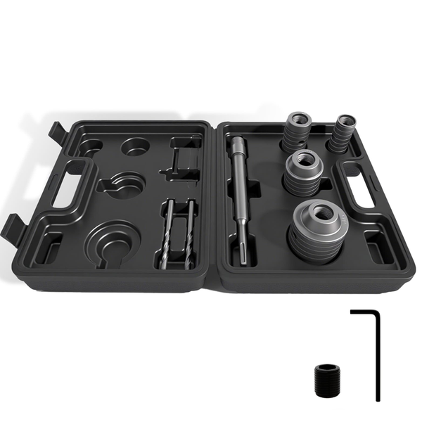 Concrete Hole Saw Set 30-65mm Tungsten Carbide SDS Plus Drill Kit