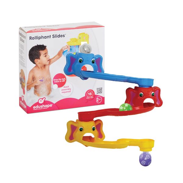 edushape - Rolliphant Elephant Ball Run - Bath Toy for Toddlers